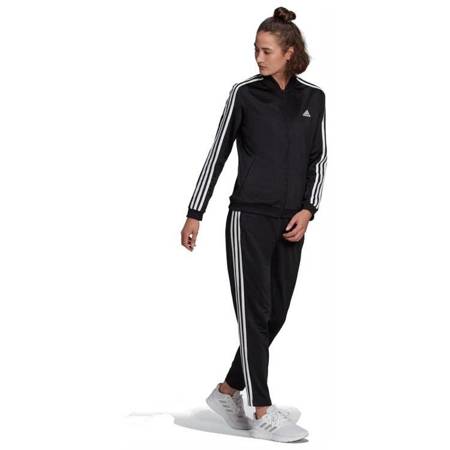Adidas ESSENTIALS 3-STRIPES Damen Trainingsanzug schwarz L
