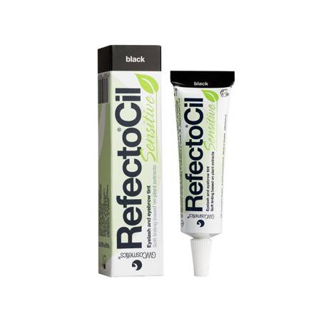 RefectoCil Sensitive Black Schwarze Farbe zum Färben von Augenbrauen und Wimpern